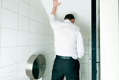 Problemen met urineren met prostatitis